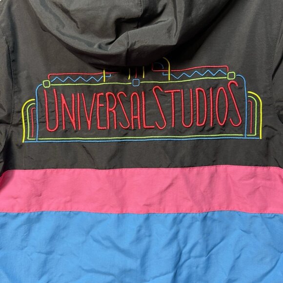 Universal Studios Windbreaker Jacket Adult XS Retro Colorblock Lightweight - Picture 5 of 8